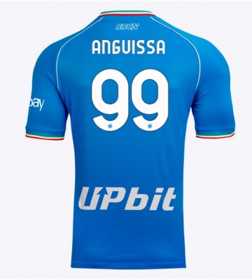 SSC Napoli Frank Anguissa #99 Replika Hjemmebanetrøje 2023-24 Kortærmet
